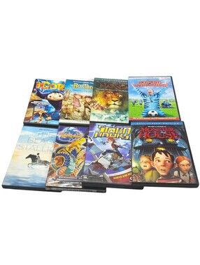 8pc Anime/childrens DVDs - Black Beauty, Beyblade, Narnia, Kicking Screaming,Etc